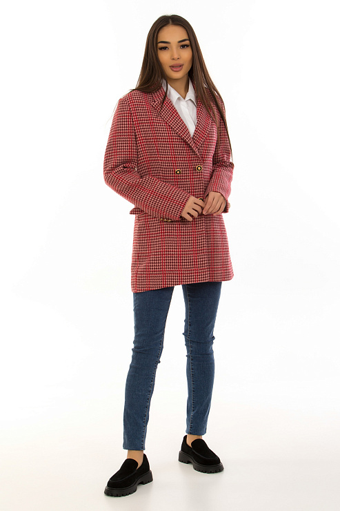 CHEERDUCK/2C19 123-1 КРАСНЫЙ Пиджак женский CHEERDUCK цвет Красный