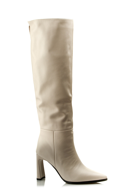 Сапоги на каблуке SERGIO MANCHOT цвет Бежевый