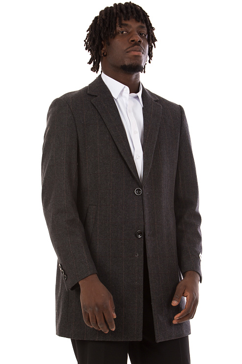 CHEERDUCK/2C87 320-10 Т.СЕРЫЙ Пальто мужское CHEERDUCK цвет Серый