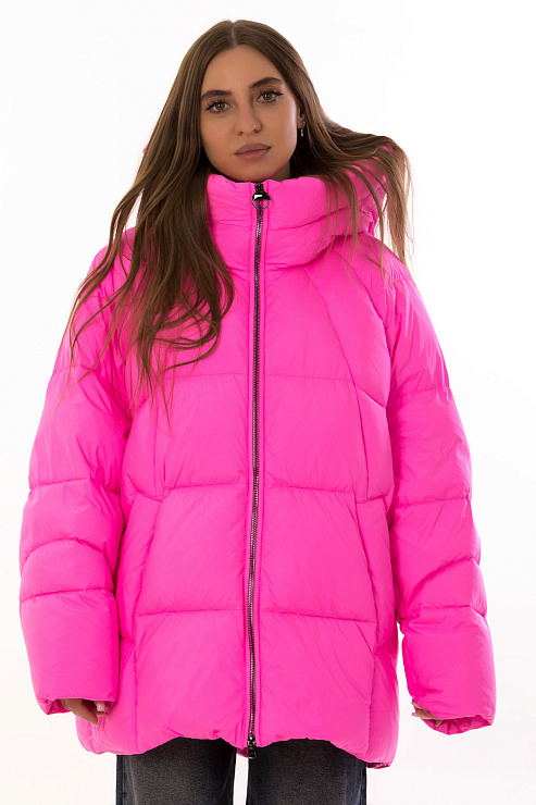 TOWMY A067 РОЗОВЫЙ Пуховик женский TOWMY цвет Розовый