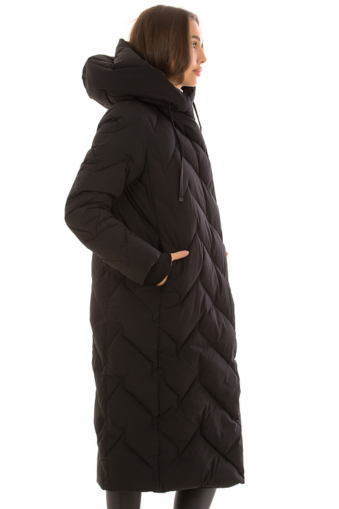 TOWMY 3378 ЧЕРНЫЙ Пуховик женский TOWMY цвет Черный