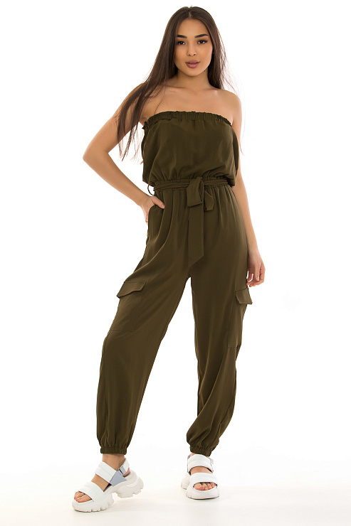 CHEERDUCK/2C19 7008 ХАКИ Комбинезон женский CHEERDUCK цвет Хаки