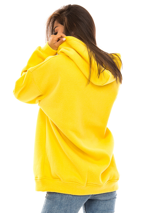 CHEER&DUCK/2025 20177 ЖЕЛТ. Худи женское CHEERDUCK цвет Желтый