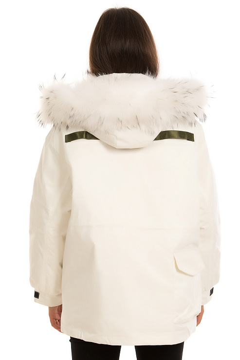 CHEERDUCK/YA 9728 БЕЛЫЙ Пуховик женский CHEERDUCK цвет Белый