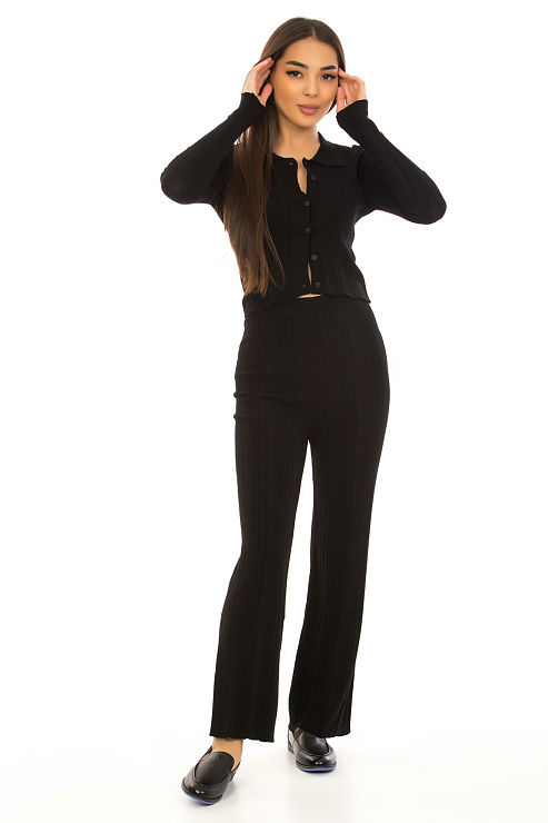 CHEERDUCK/2C19 22718 ЧЕРНЫЙ Брюки женские CHEERDUCK цвет Черный