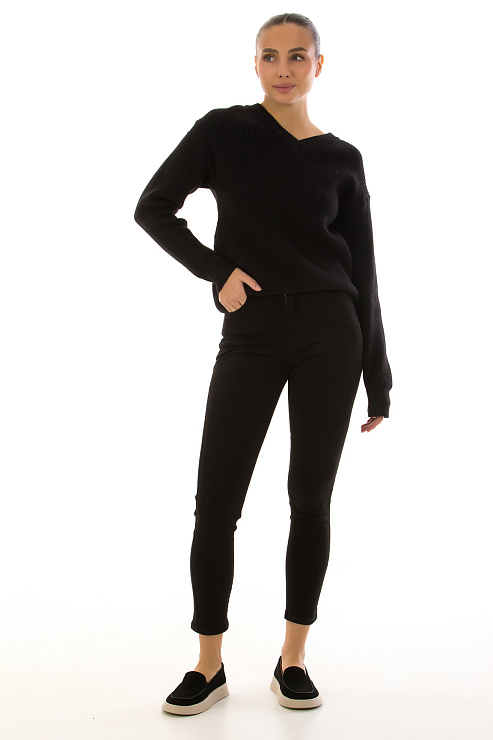 CHEERDUCK 7139 ЧЕРНЫЙ Джинсы женские CHEERDUCK цвет Черный