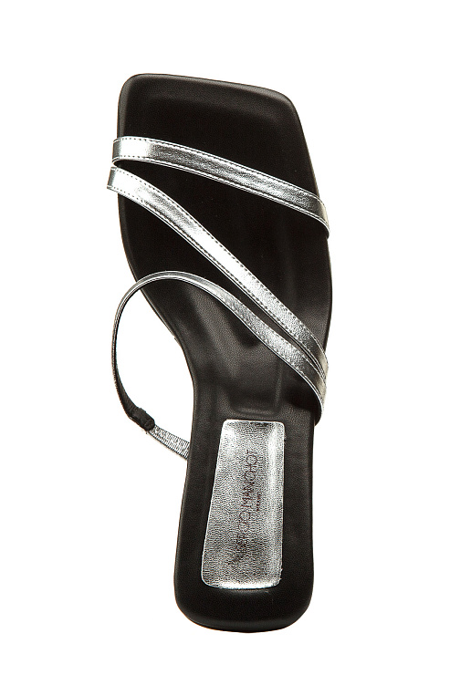 Сабо на каблуке SERGIO MANCHOT цвет Серебристый