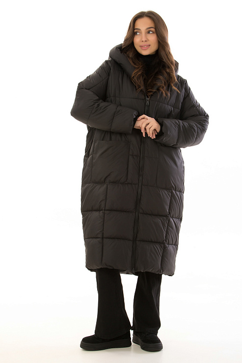 CHEERDUCK/MUD 04 ЧЕРНЫЙ Пуховик женский CHEERDUCK цвет Черный