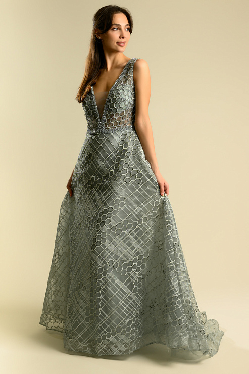 BELLABOA 1008 ГОЛУБОЙ Вечернее платье BELLABOA цвет Голубой