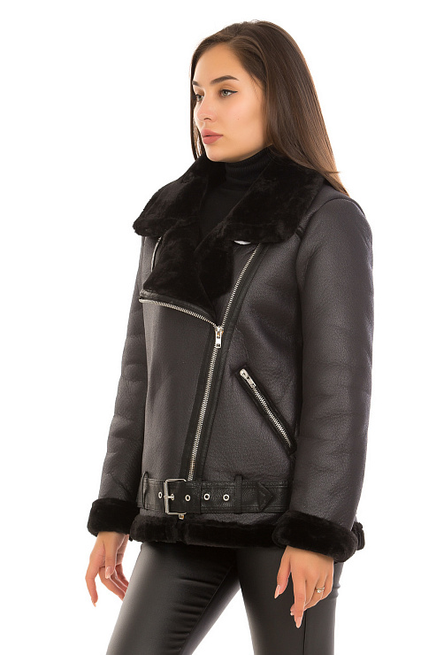 CHEERDUCK/2030 04 ЧЕРНЫЙ Дубленка женская CHEERDUCK цвет Черный