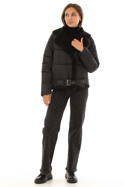 CHEERDUCK/2C22 801-11 ЧЕРНЫЙ Куртка женская CHEERDUCK цвет Черный