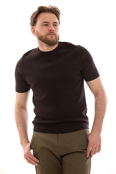 CHEERDUCK/4070 8796 КОРИЧНЕВЫЙ Футболка мужская CHEERDUCK цвет Коричневый