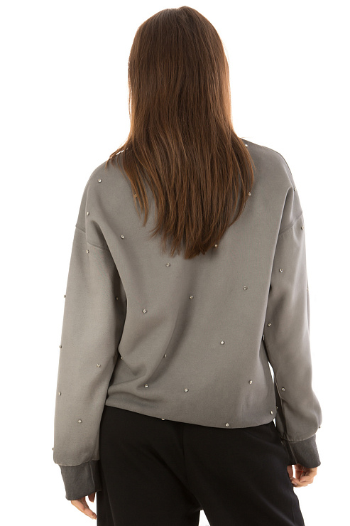 CHEERDUCK/MK 2006 СЕРЫЙ Свитшот женский CHEERDUCK цвет Серый