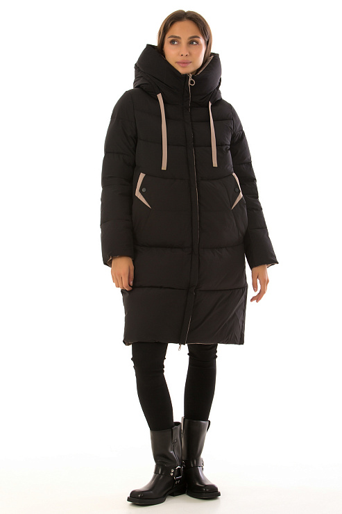 TOWMY 3280 ЧЕРНЫЙ Пуховик женский TOWMY цвет Черный