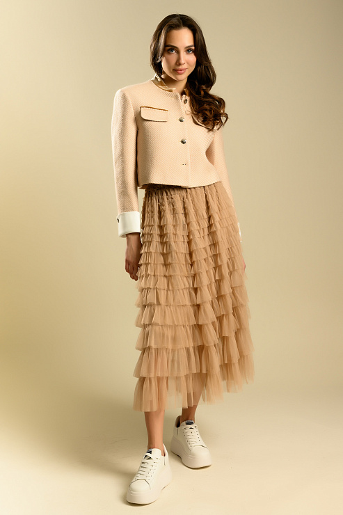 BELLABOA 111-61 БЕЖЕВЫЙ Жакет женский BELLABOA цвет Бежевый