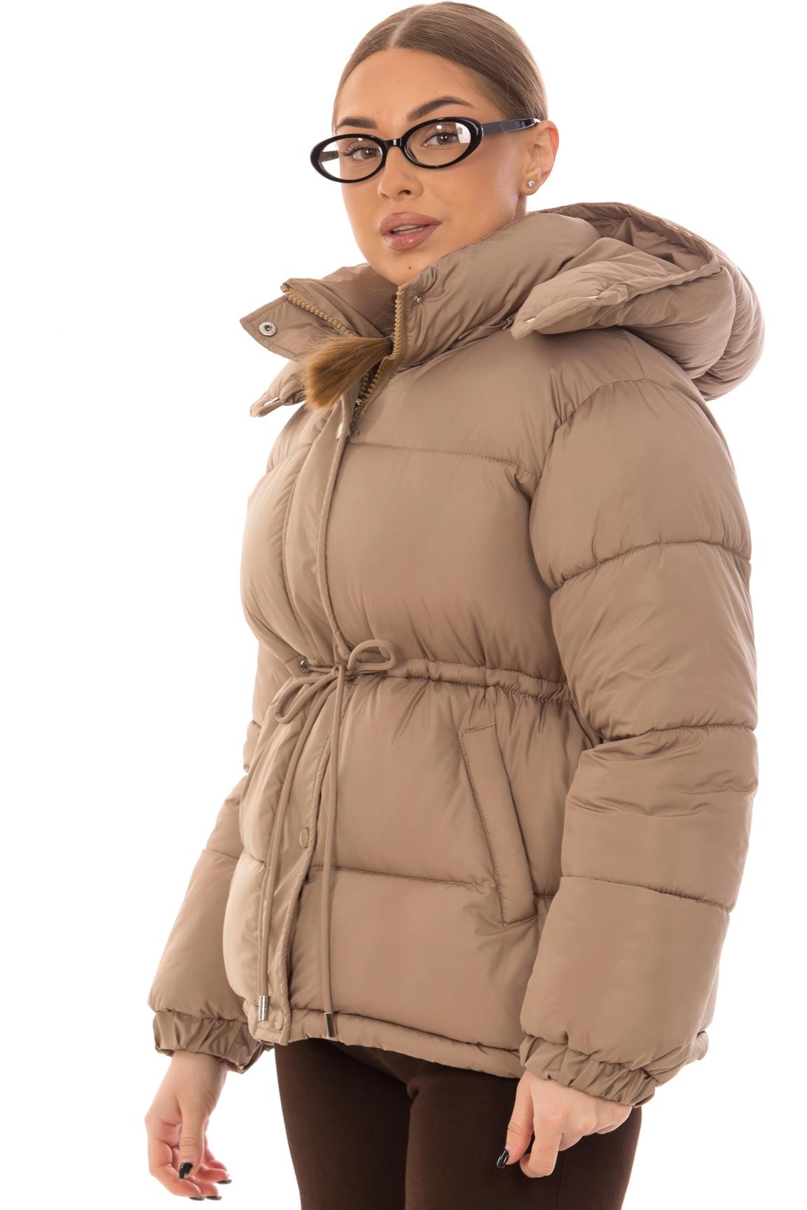CHEERDUCK/2025 K6822 СВ.КОРИЧНЕВЫЙ Куртка д/с