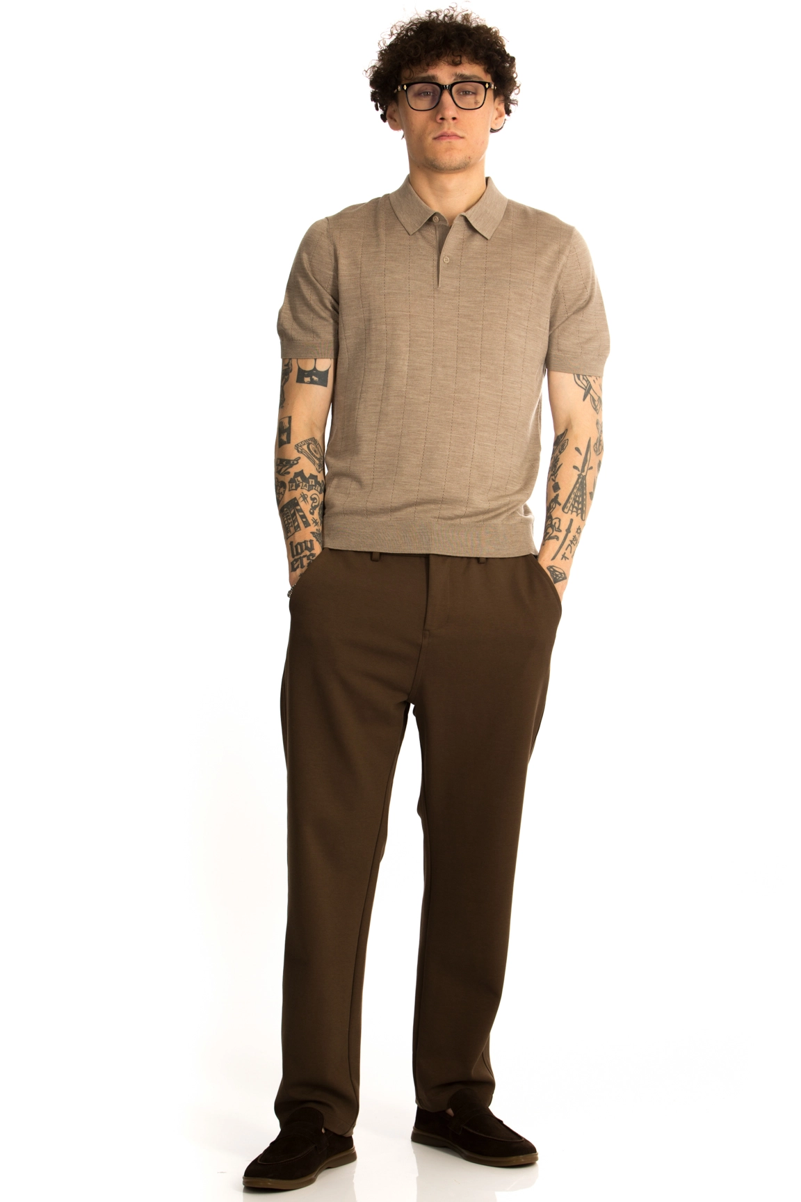 CHEERDUCK/4070 jFW 12 БЕЖЕВЫЙ Поло мужское