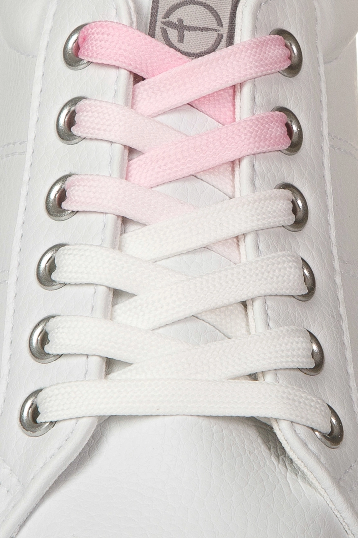 THICK LACES 3 бело-розовые Шнурки