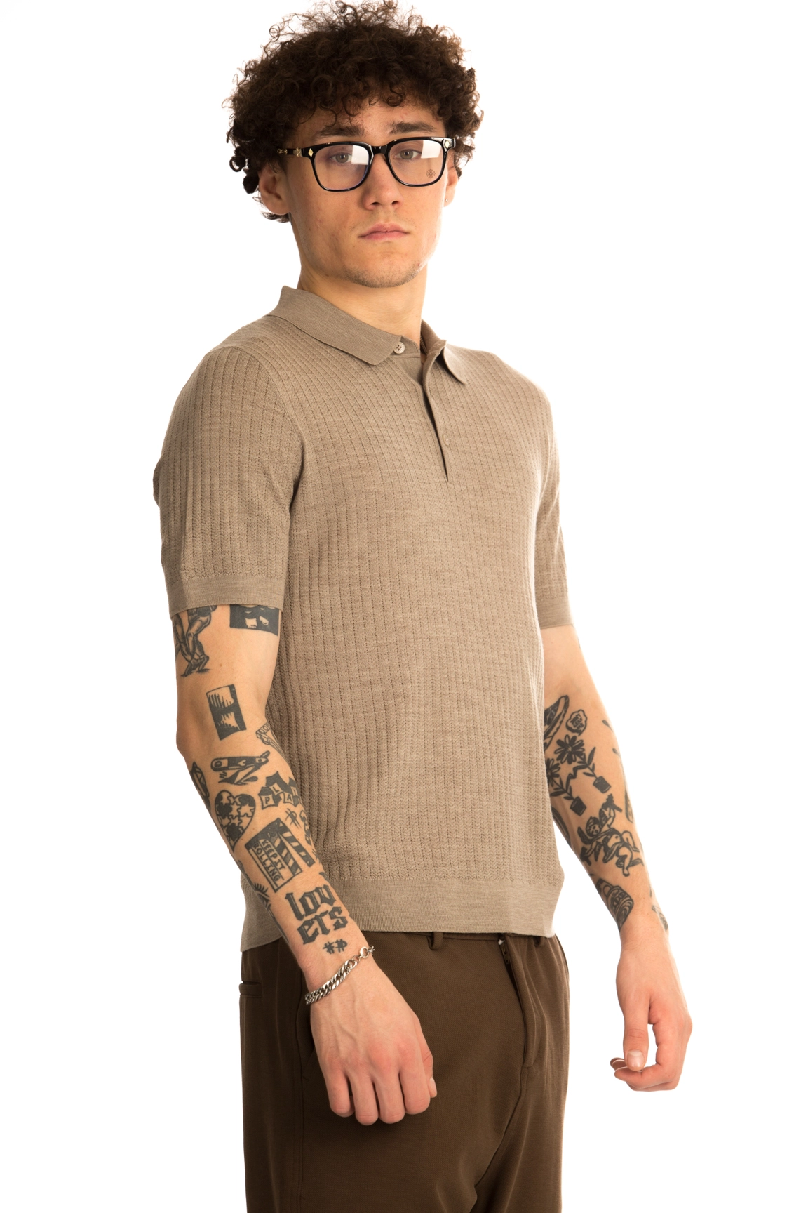 CHEERDUCK/4070 jFW 13 КОРИЧНЕВЫЙ Поло мужское