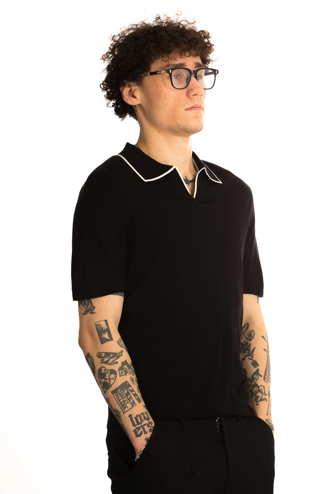 CHEERDUCK/4070 jFW 16 ЧЕРНЫЙ Поло мужское
