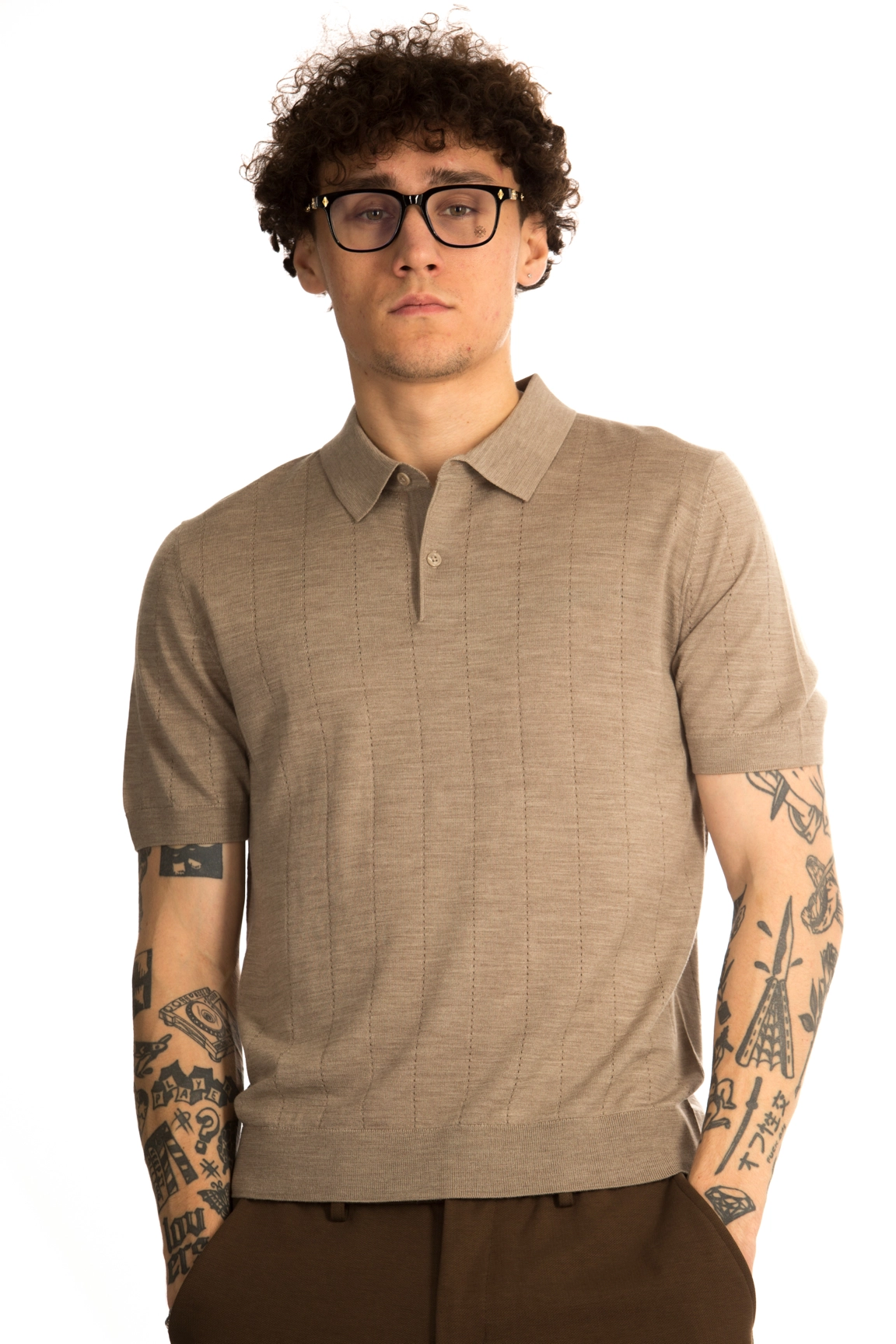 CHEERDUCK/4070 jFW 12 БЕЖЕВЫЙ Поло мужское