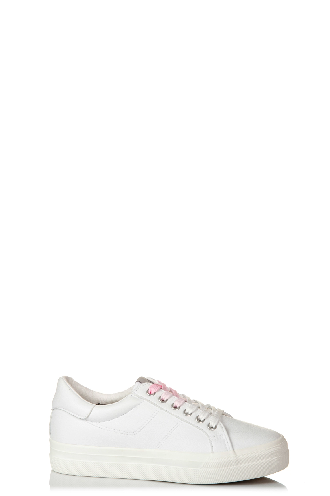 THICK LACES 3 бело-розовые Шнурки