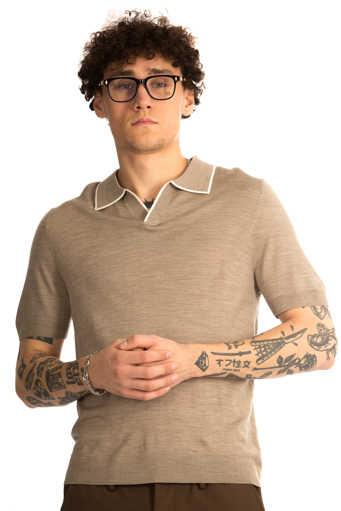 CHEERDUCK/4070 jFW 16 КОРИЧНЕВЫЙ Поло мужское